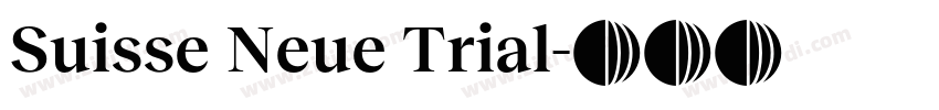 Suisse Neue Trial字体转换